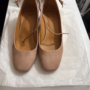 Sezane Mélanie Mary Janes Patent Light Pink - Size 8
